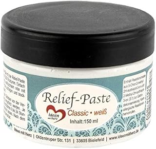 Ideen mit Herz Relief-Paste | classic | weiß | 150 ml