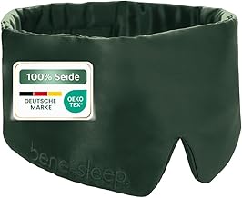 Premium Seidenschlafmaske – 100% lichtdicht – Weiche Polsterung – Hautfreundlich Augenbrill…