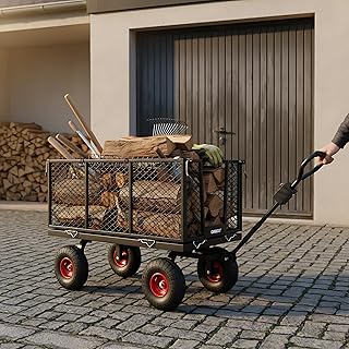 Bollerwagen mit klapp baren Seitenwänden – Gartenwagen für 550 kg Zuladung – groß er 205 L…