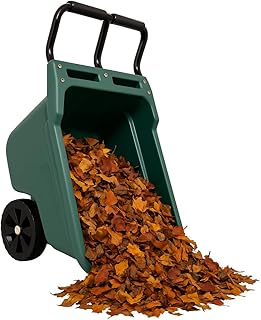 TRUTZHOLM Gartenwagen Transportwagen Schubkarre 250 kg Tragkraft – robuste Kunststoffwanne 98×5…