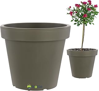 Großartig Blumentopf Übertopf Groß 55 L Blumenkübel 58 x 53 cm Grauer Stein Rollbasis Transpo…