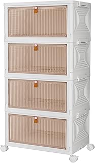 Aufbewahrungsbox mit Deckel – 23L*4 plastikbox mit deckel, Kisten Aufbewahrung mit Deckel, klappb…