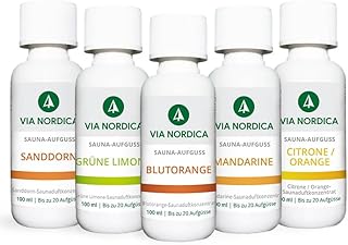 Saunaaufguss Set [AtemFrei-Komplex Formel] Saunadüfte & ätherische Öle – Tolles Saunaaufguss P…