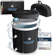 Premium Eisbad (80 cm Ø) XL Komplettset – Kryotherapie für Sportler & Anfänger, erleben Sie di…