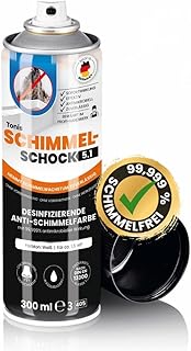 Tonis SCHIMMELSCHOCK 5.1 Anti-Schimmel-Farbe mit 99,999% antimikrobieller Wirkung | Sprühfarbe f…
