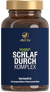 VITACTIV Schlafdurch Komplex – natürliche Durchschlafhilfe-Kapseln für Menschen, die Probleme b…