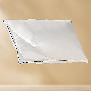 Emma Classic Flauschkissen 80×80 – Ovales Mikrofaser Kopfkissen, verstellbar, maschinenwaschbar…