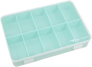 Craftelier – Organizer Box mit 10 Fächern für Scrapbooking und Bastelmaterial | Maße 26,5 x 17…