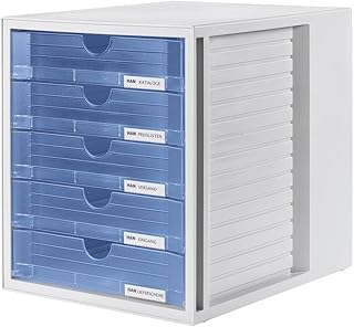 HAN Schubladenbox SYSTEMBOX mit 5 geschlossenen Schubladen, Schreibtisch oder im Schrank, inkl. A…
