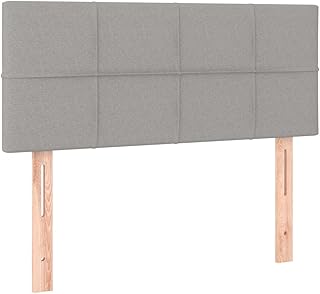 vidaXL Kopfteil, Bettkopfteil mit Holzbeinen, Höhenverstellbar Polsterkopfteil für Bett, Bettha…