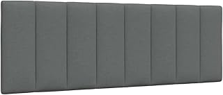 vidaXL Kopfteil-Kissen Hanko Dunkelgrau 140 cm Stoff, Kopfteilkissen, Kopfkissen, Lesekissen, Kop…