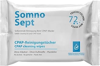 CPAP-Reinigungstücher – 72 Stück – Schnelle Reinigung von CPAP-Maske – für guten Maskensitz – …
