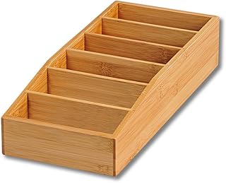 Kesper | Aufbewahrungsbox, 6 Fächer für Tütensuppen & Saucen, Material: FSC®-zertifizierter B…