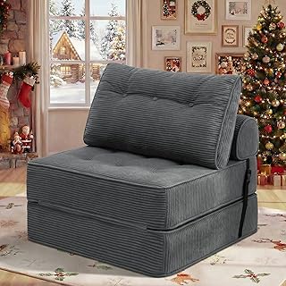 HOMMPA Faltbares Schlafsofa umwandelbarer 3-in-1 Sofa Bett Schlafsessel mit Kissen Sitzsack-Sofa …
