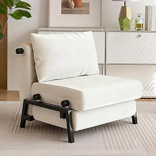Klappbares Schlafsofa, 3-in-1 Cord-Stoffbezug Faltbares Sofa mit Schlaffunktion, 80cm Schlafsofa …