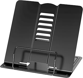 Newpop Schwarzes Buchständer Children, Buchhalter Leseständer, Kochbuchhalter, Bookstand, Büch…