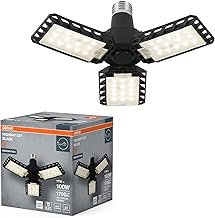 Osram Highbay Blade Deckenlampe in Schwarz, Kunststoff, mit verstellbaren Lichtflügeln, bietet 1…