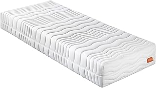 sleepling 190161 Gelschaum Matratze Innovation 400, 8 cm Memory Foam Auflage, Wendegriffe, Härte…