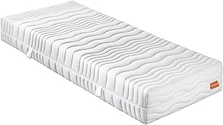 sleepling 190156 Gelschaum Matratze Innovation 400, 8 cm Memory Foam Auflage, Wendegriffe, Härte…