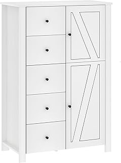 LVB 5 Schubladenkommode für Schlafzimmer, 117cm Hohe Kommode zur Aufbewahrung von Schubladen, Mo…