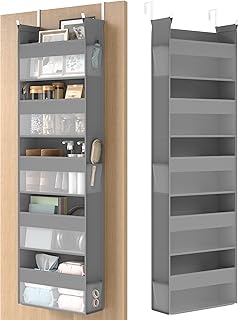 SONGMICS Hängeorganizer, Hängeregal, Tür-Organizer, Hängeaufbewahrung, Türregal Stoff, trans…