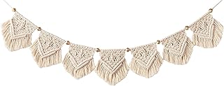 Mkouo Boho Deko Makramee Wandbehang Chic Tapisserie Gewebte Wanddeko Dekoration, 19cm (W) x 100cm…