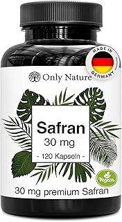 Safran Kapseln 30 mg – (Affron®) – 120 Kapseln – Safran Extrakt 10:1 – Innere Balance & St…