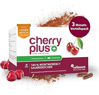 US-Montmorency-Sauerkirschen Kapseln – hochdosierter Sauerkirschen-Extrakt – 55.000 mg pro Ta…