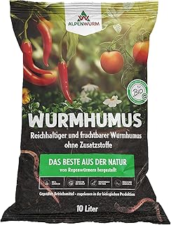 Wurmhumus 10L | Wurmkompost pur | organischer Dünger | Bio Dünger