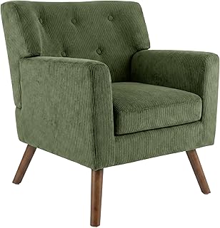 CLP Sessel gepolstert mit Cordbezug Kioni, Polstersessel mit Armlehnen, Ohrensessel bis 150 kg, R…