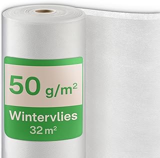 Praknu Wintervlies für Pflanzen Frostschutz 50g/m² – 20m × 1,6m auf Rolle – Winterschutz fü…