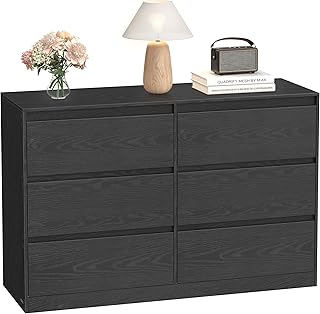 VASAGLE Kommode mit 6 Schubladen, Komodenschrank, Schubladenschrank, Wäschekommode, für Schlafz…