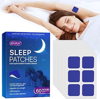 60 pcs Schlaf Patches, Ganz Natürliche Tiefschlafpflaster, Verbesserte natürliche Tiefschlaf Pa…