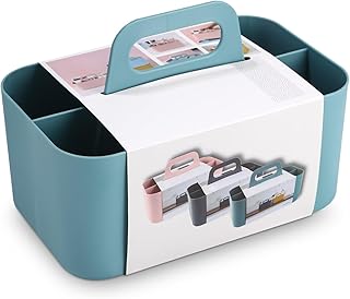 Azyvum Mehrzweck Korb Organizer,Tragbarer Stapelbarer Kunststoffkorb mit Griff,Reinigungskorb, Ba…