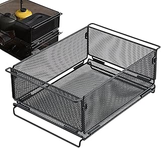 Draht Aufbewahrungskörbe | Klappbare Schwerlast Drahtkorb Stauraumlösung,Für Haushalt Küche G…