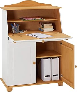 IDIMEX Sekretär Schreibtisch Landhausstil Kommode Klappensekretär Schreibkommode David Colmar, …
