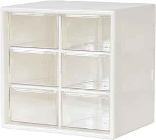 Bastelbox Aufbewahrungsbox mit 6 Schubfächern aus Kunststoff Sortierkasten Kleinteilemagazin fü…