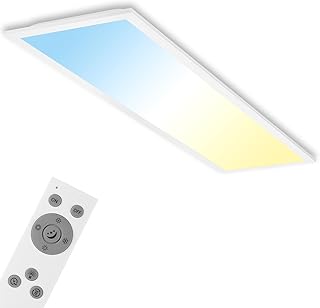 Briloner Leuchten Deckenlampe, LED Panel dimmbar, Farbtemperatursteuerung, inklusive Fernbedienun…