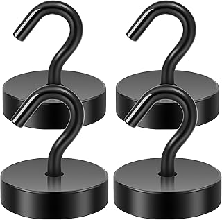 Neosmuk Magnethaken, 30kg Extra Starke Magnetische Haken für Camping, Werkstatt, Spind, Kleiderh…