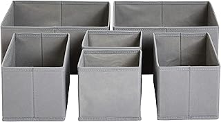 Amazon Basics Schubladen-Organizer/Ordnungssystem für Kleidung – Faltbar für Garderobe Schlafzi…