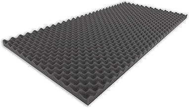 Dibapur Premium Noppenschaumstoff (ca.100cm x 200cm x 3cm) Raum Akustik Schaumstoff Akustikschaum…